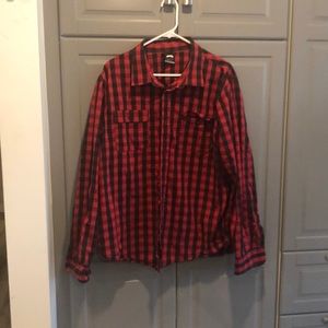Nike plaid button down